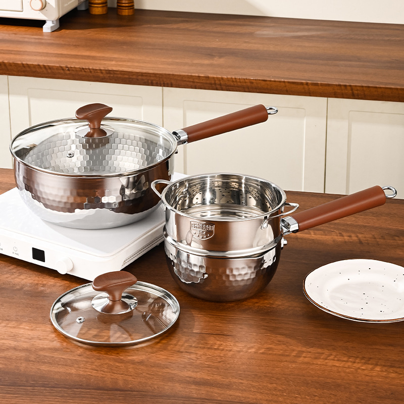 Baby Food Steamer - 316L stainless steel snow flat pot