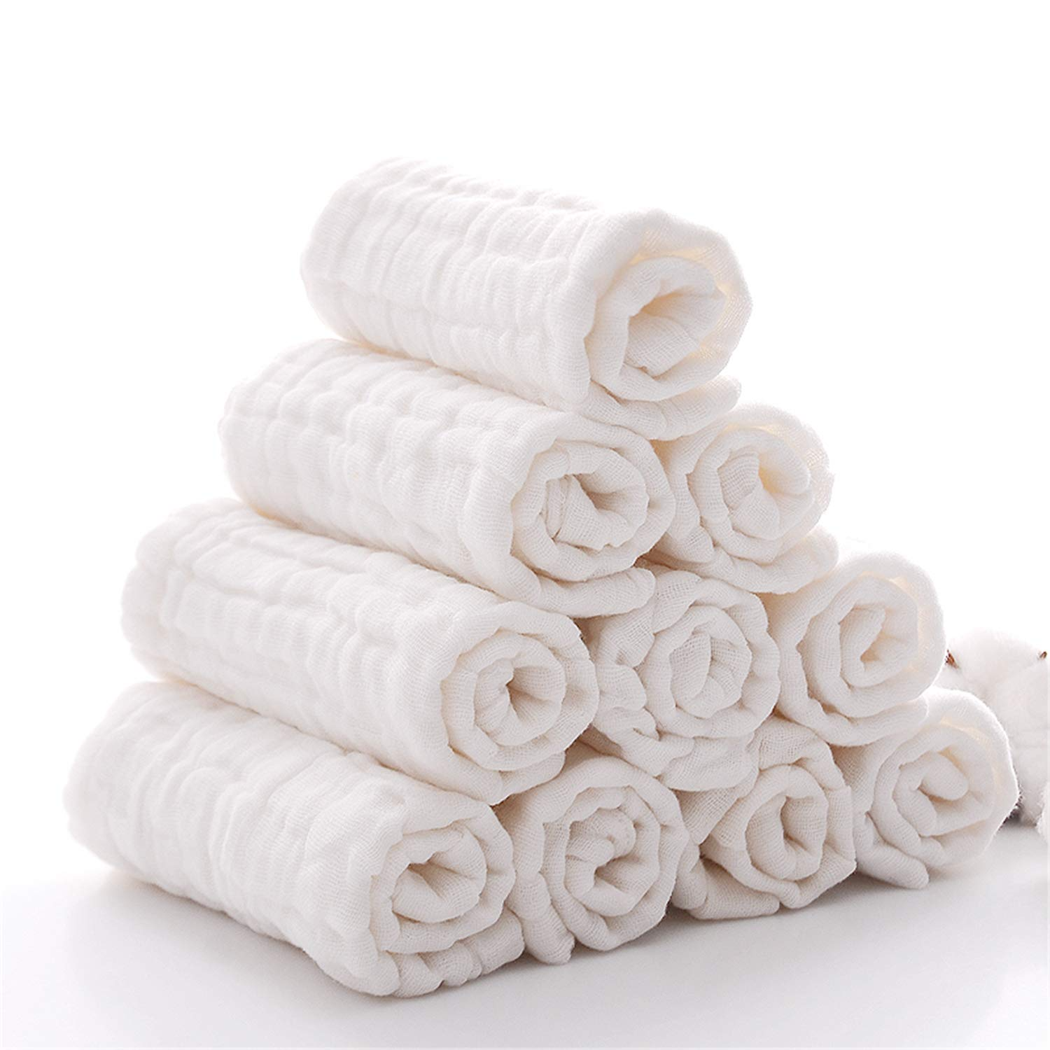 Baby Food Recipes - Baby Muslin Washcloths Natural Cotton Baby