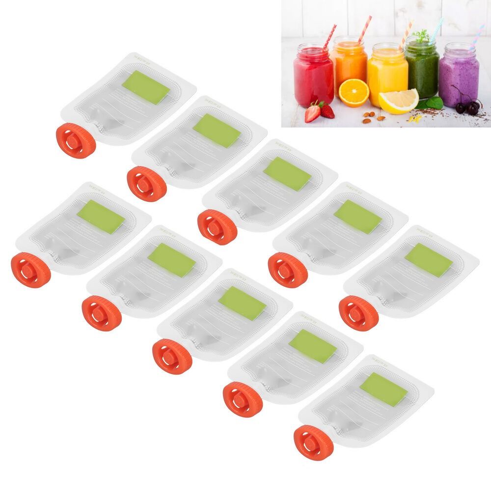 Baby Food Pouches Reusable - Food Squeeze Bag 10Pcs Baby Food