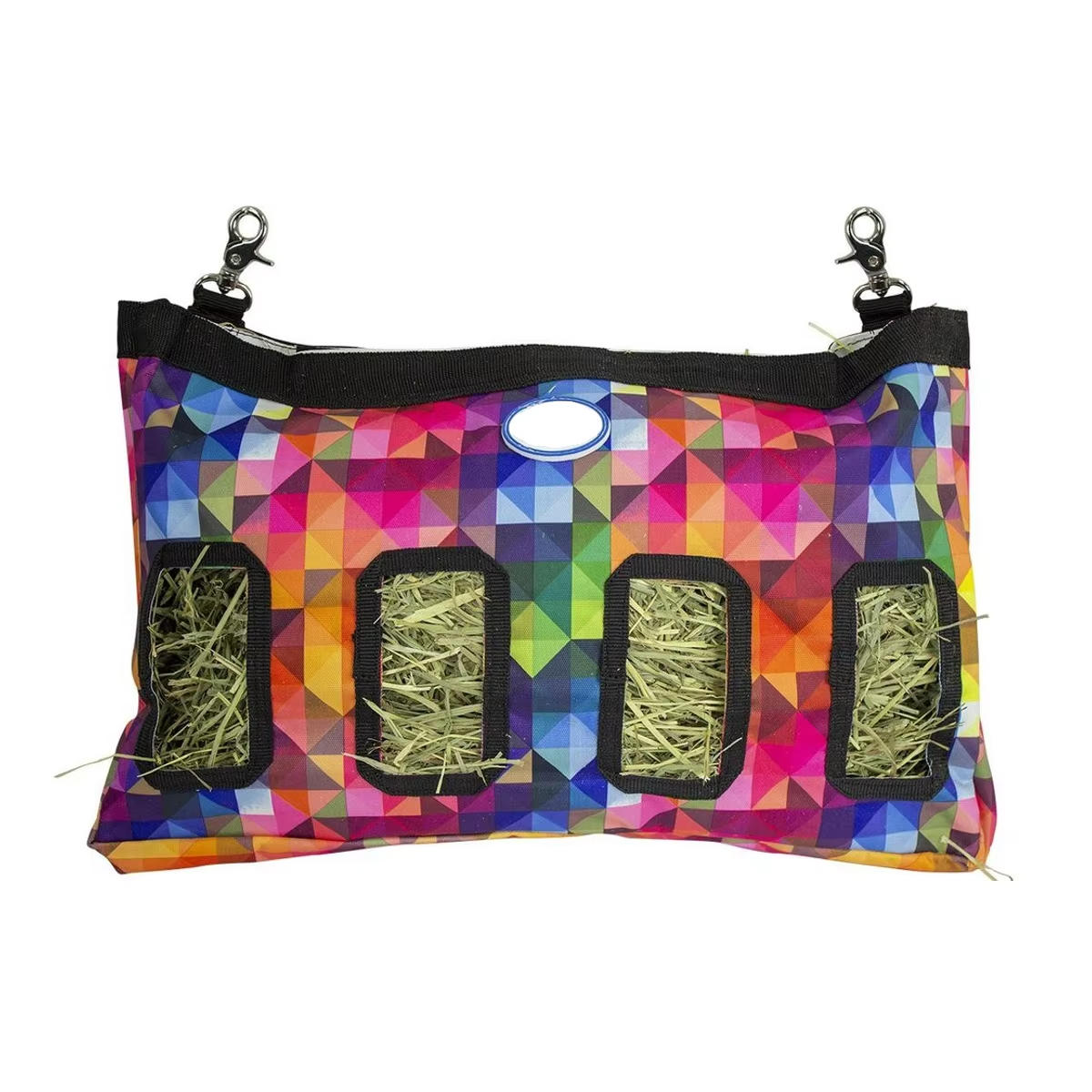Mesh Feeder Bag - Nylon Hay Bag Adjustable Straps Mesh