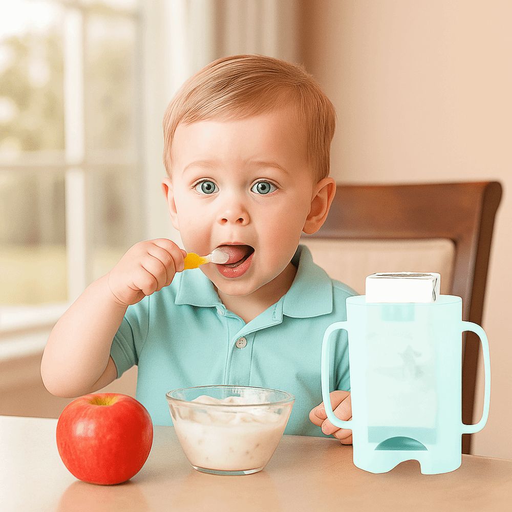 Baby Food Pouches Reusable - Portable Plastic Squeeze Pouch Holder Comfortable