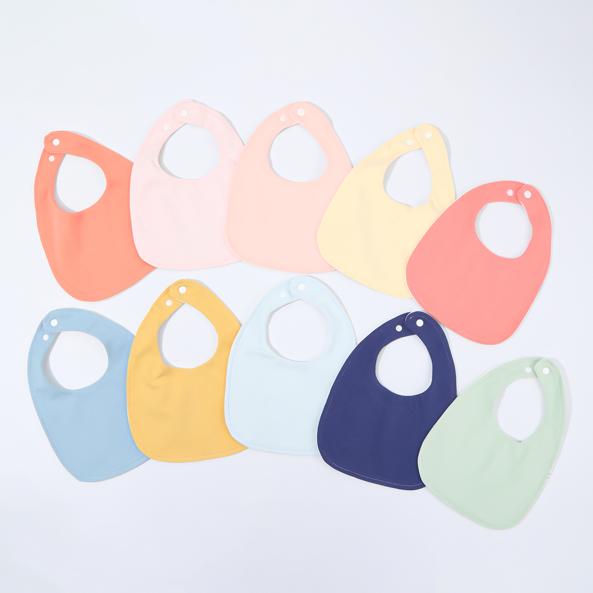 Baby Food Quantity - 10-piece baby bib U-shaped saliva towel