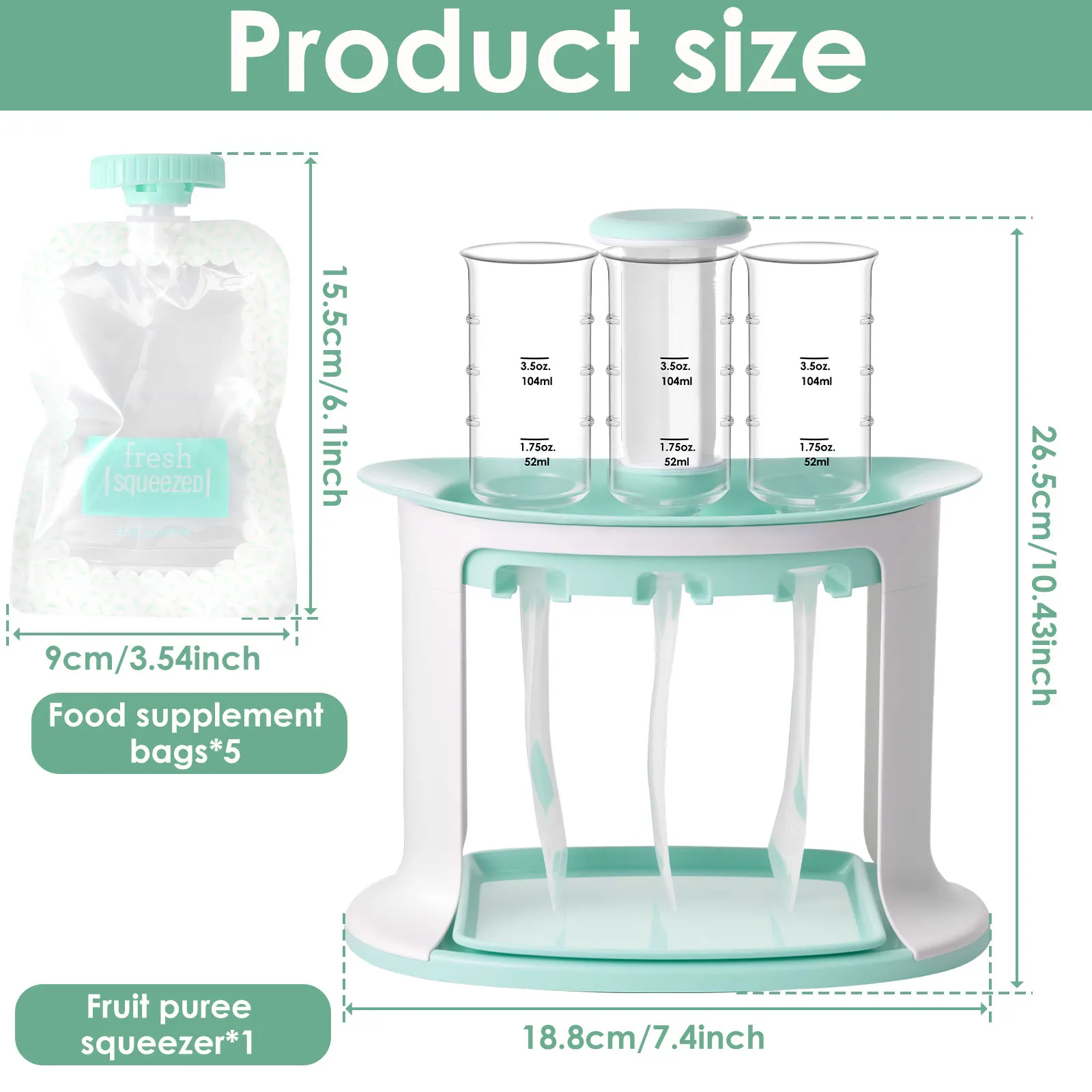 Squeeze Station for Baby Reusa – Baby Food Pouches Reusable Bewertung und Preis