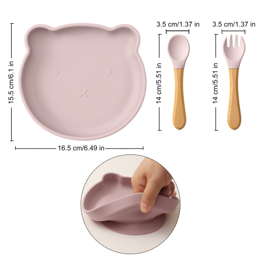 Color Kids 3PCS Cartoon Bear S – Self Feed Spoon Bewertung und Preis