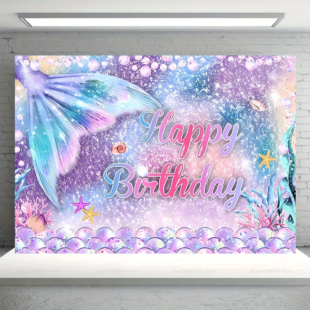 Mermaid Party Backdrops Childr – Baby Food Recipes Bewertung und Preis