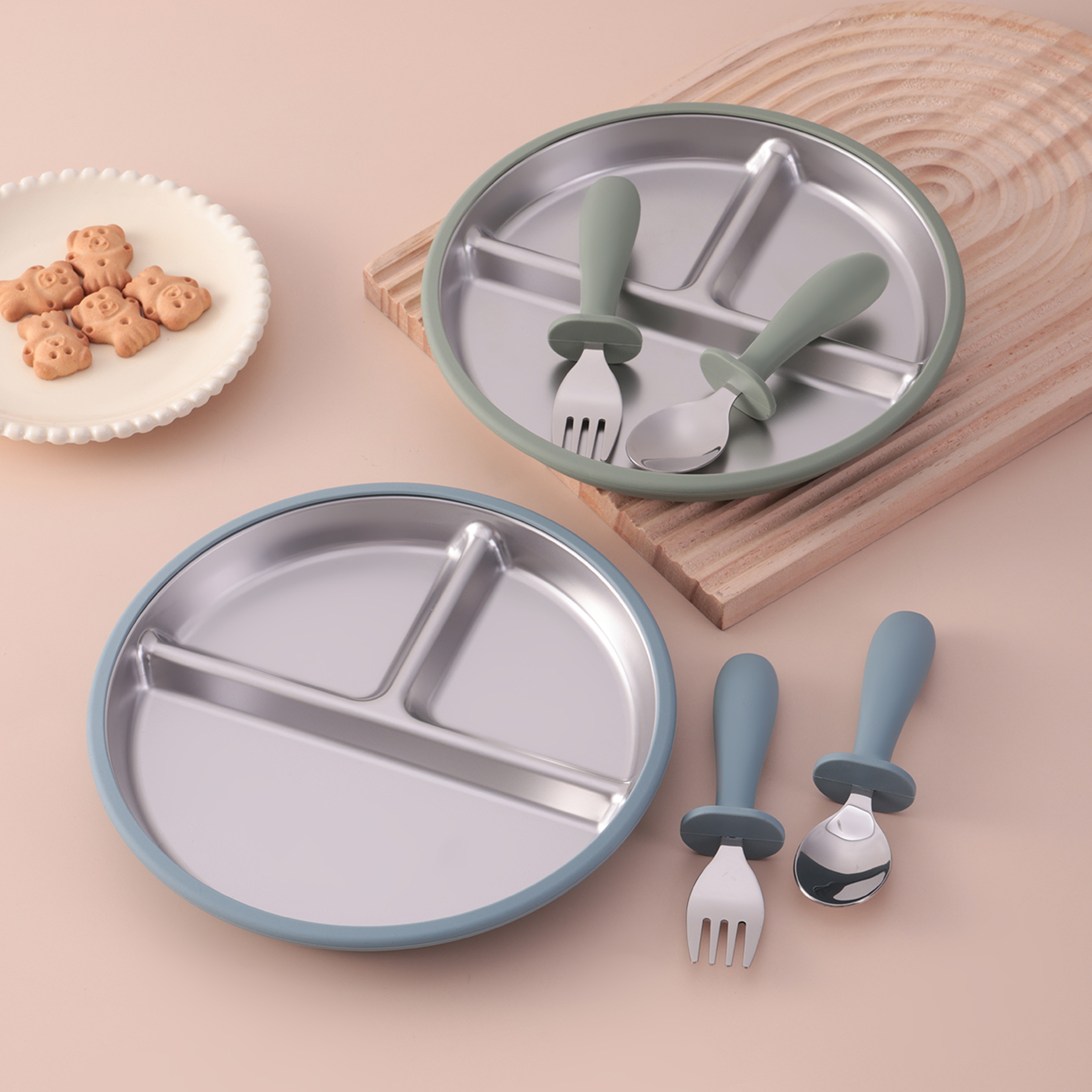 3PCS Silicone Stainless Steel  – Self Feed Spoon Bewertung und Preis