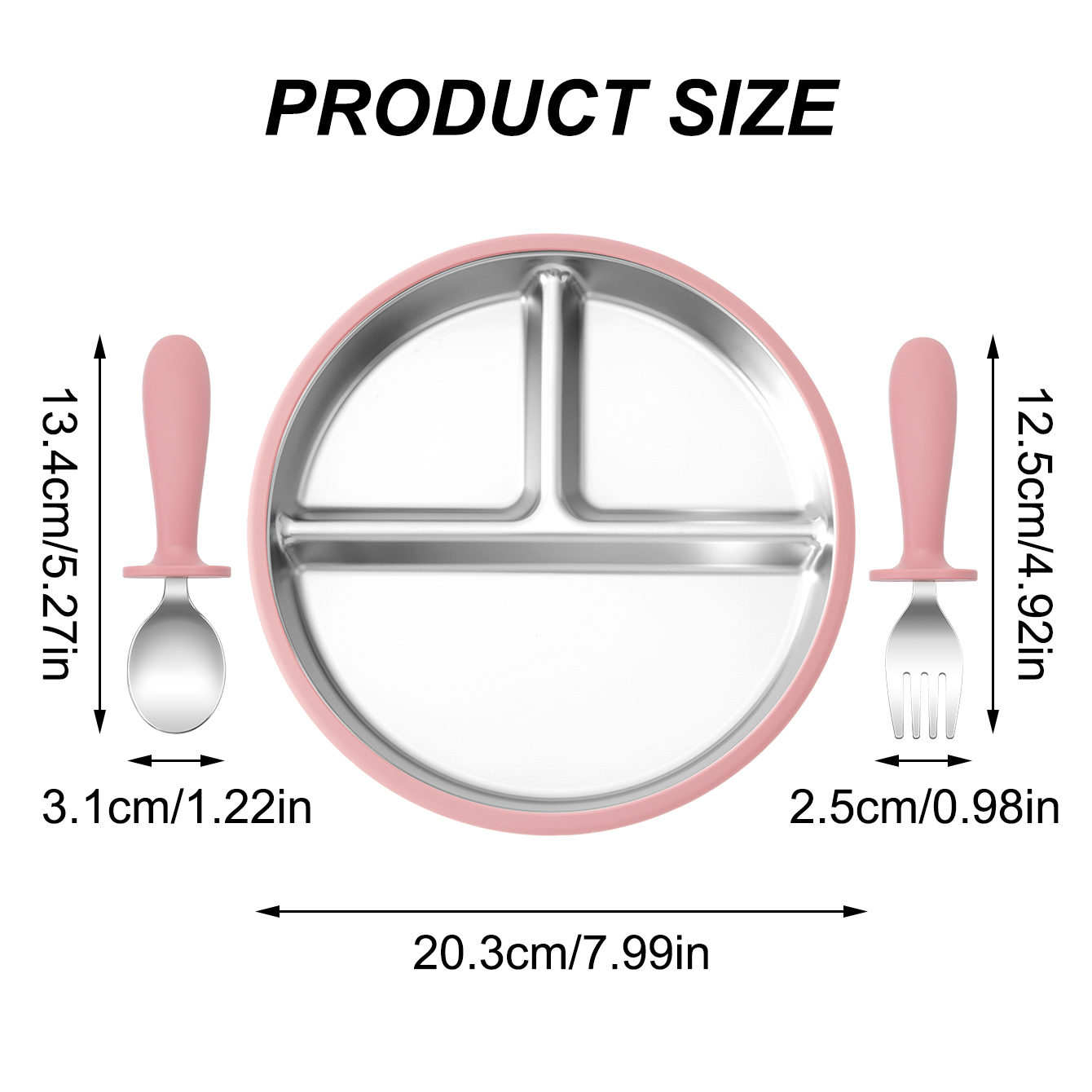 3PCS Silicone Stainless Steel  – Self Feed Spoon Bewertung und Preis