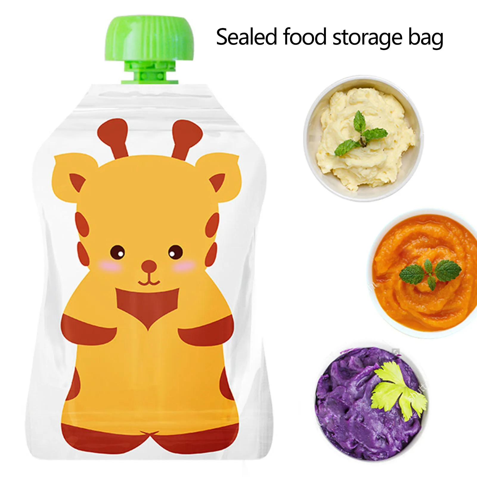4pcs Food Storage Bag Reusable – Baby Food Pouches Reusable Bewertung und Preis