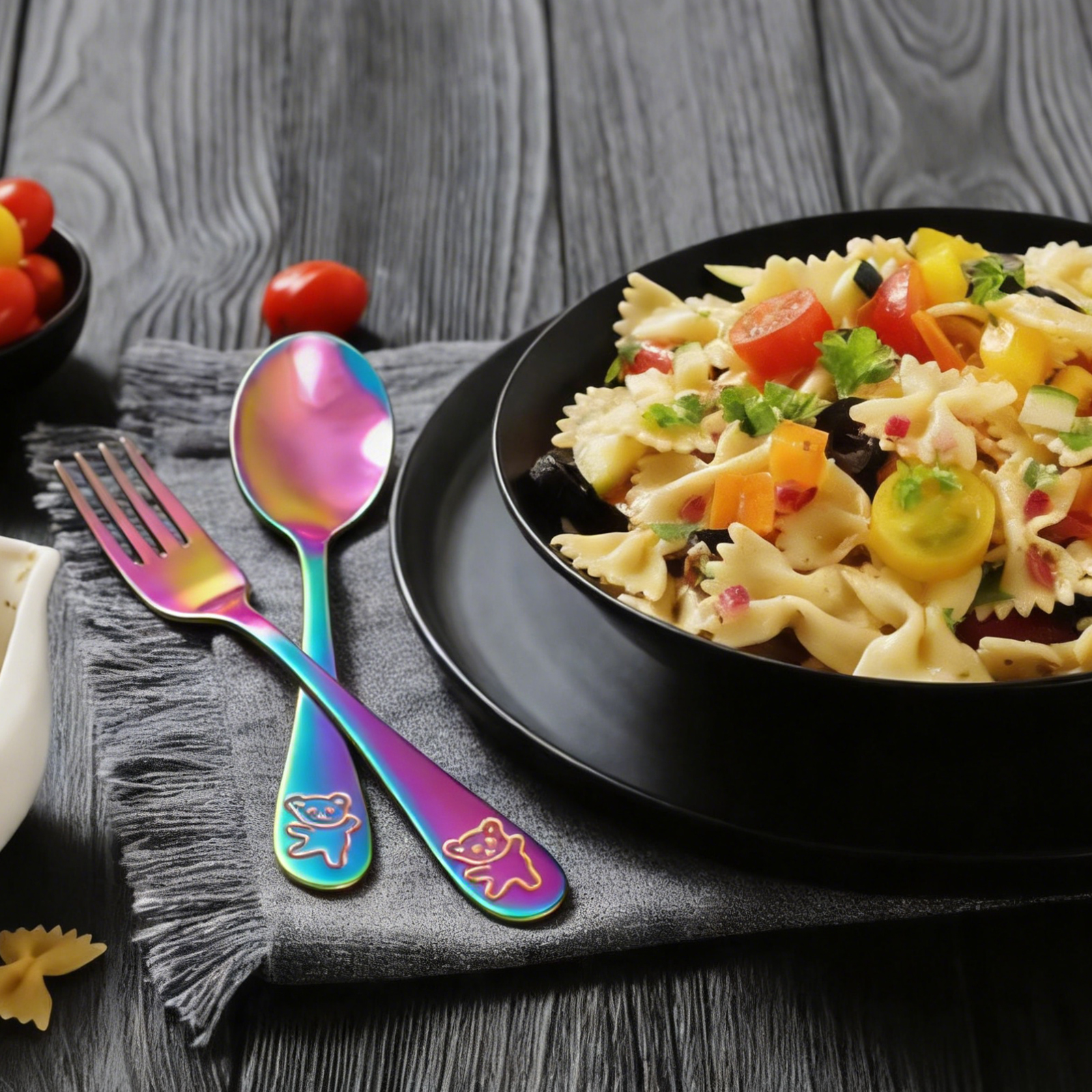 10Pcs Children's Forks and Spo – Self Feed Spoon Bewertung und Preis