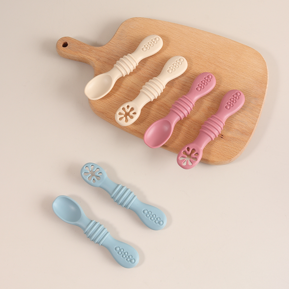 2PCS Silicone Baby Feeding Spo – Self Feed Spoon Bewertung und Preis