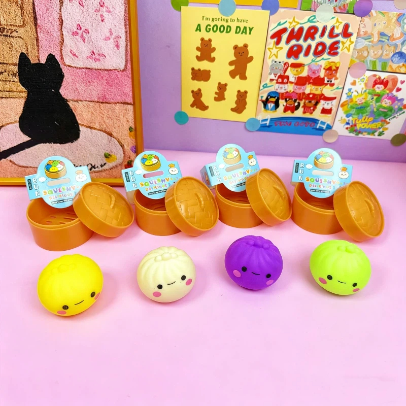 Multicolor Smiley Bun Squishy  – Baby Food Steamer Bewertung und Preis