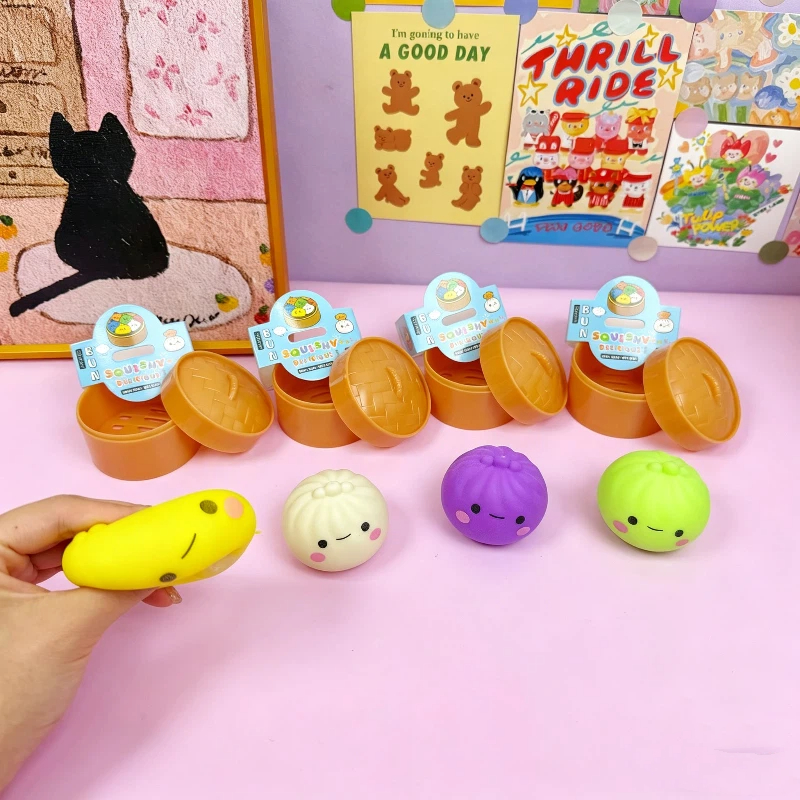 Multicolor Smiley Bun Squishy  – Baby Food Steamer Bewertung und Preis