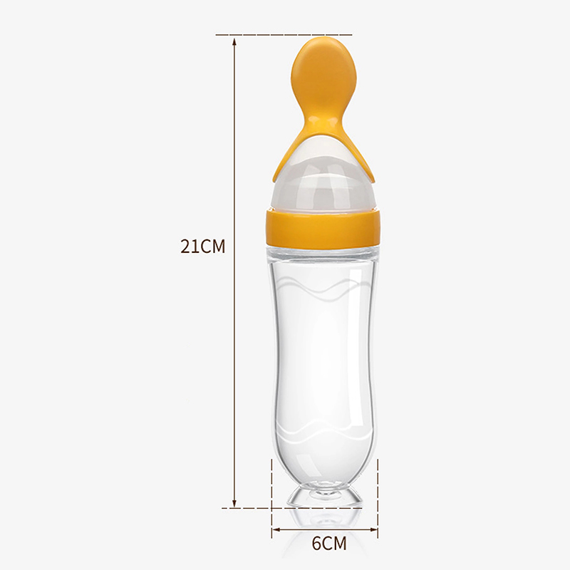 Squeezing Feeding Bottle Silic – Self Feed Spoon Bewertung und Preis