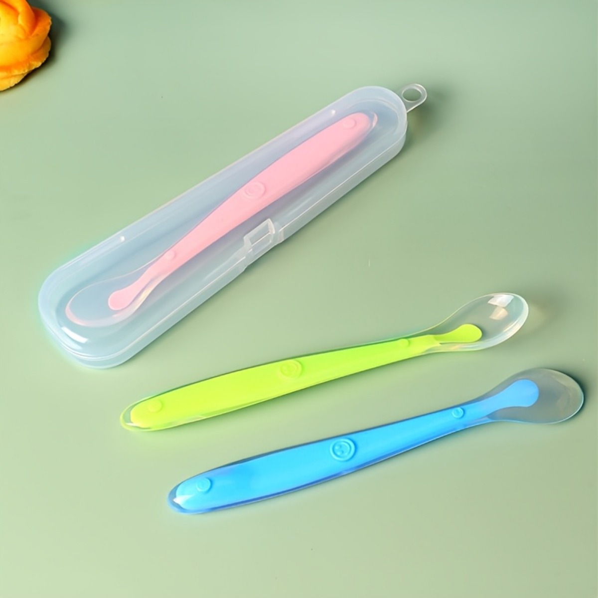 2Pcs Food Grade Silicone Baby  – Self Feed Spoon Bewertung und Preis