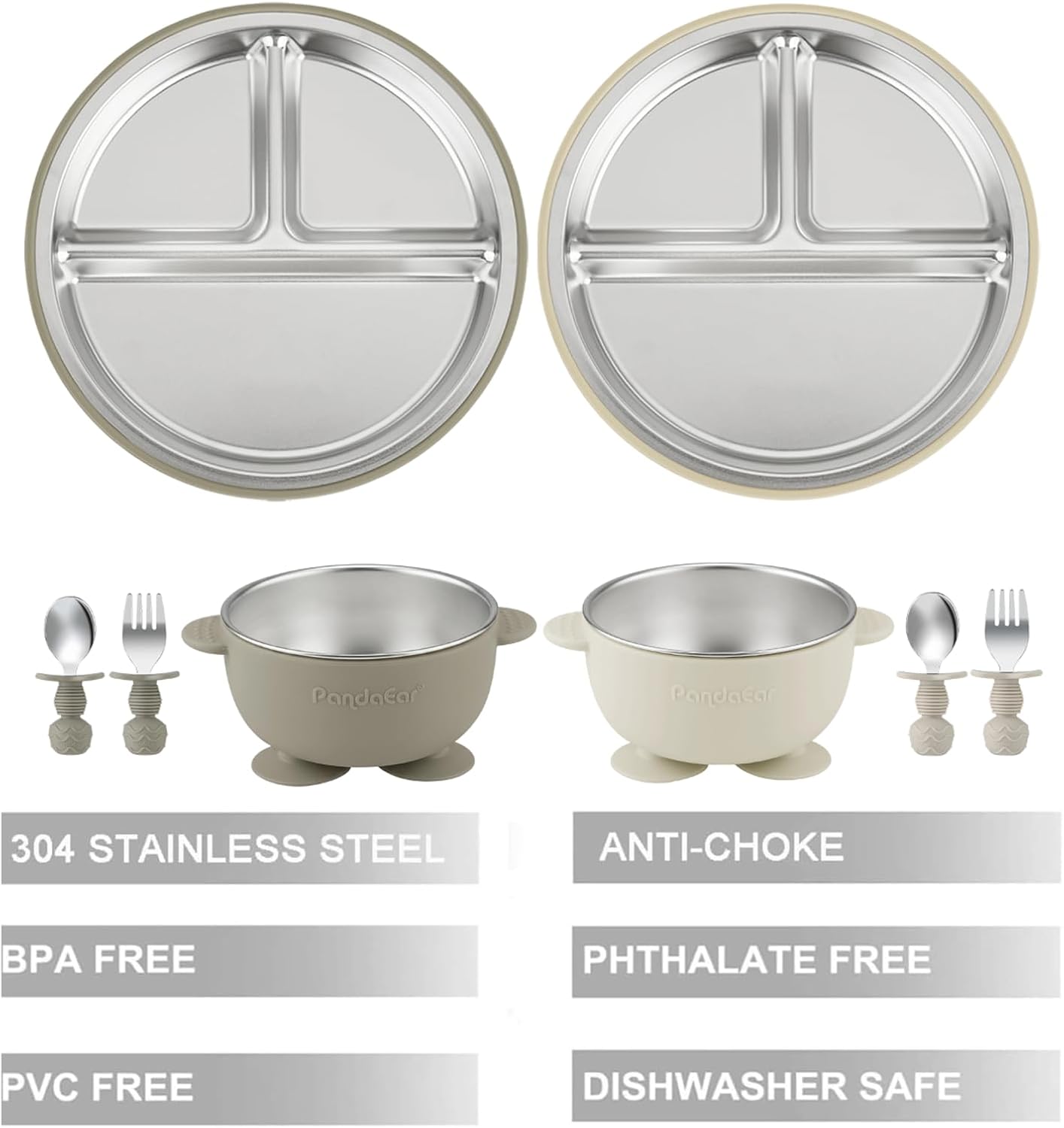8PCS Baby Feeding Set Stainles – Self Feed Spoon Bewertung und Preis