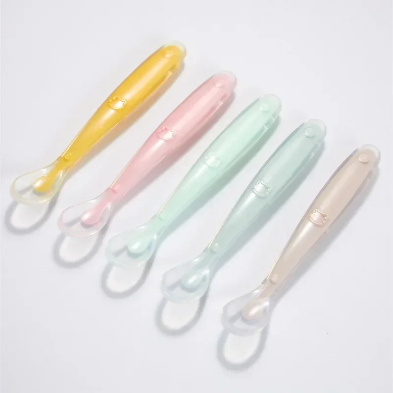 Soft Silicone Baby Spoon Toddl – Baby Food Quantity Bewertung und Preis