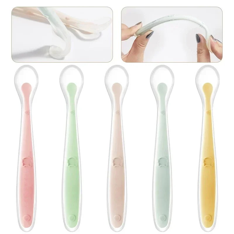 Soft Silicone Baby Spoon Toddl – Baby Food Quantity Bewertung und Preis