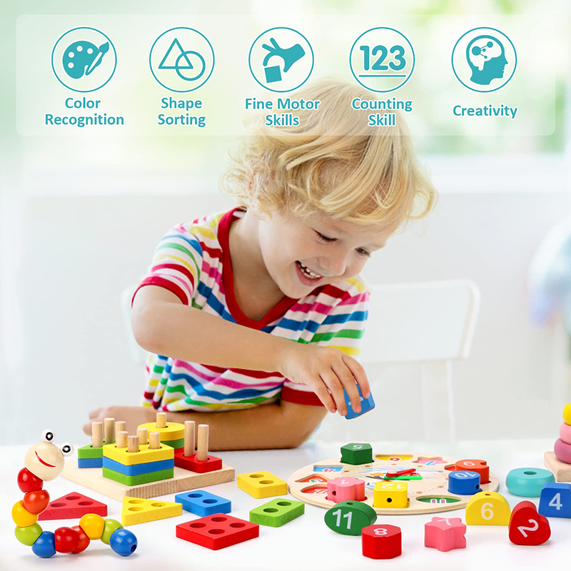 5-6pcs/set Montessori Wooden T – Baby Food Quantity Bewertung und Preis