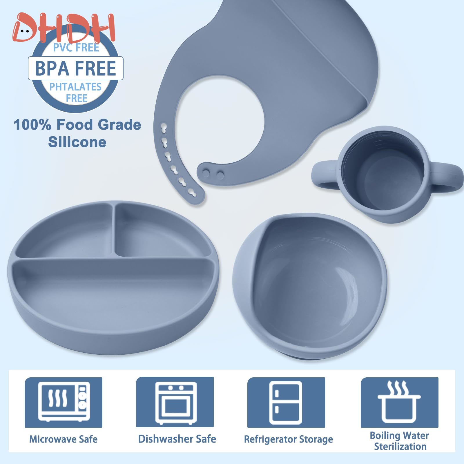 Silicone Baby Feeding Set Tabl – Baby Food Quantity Bewertung und Preis