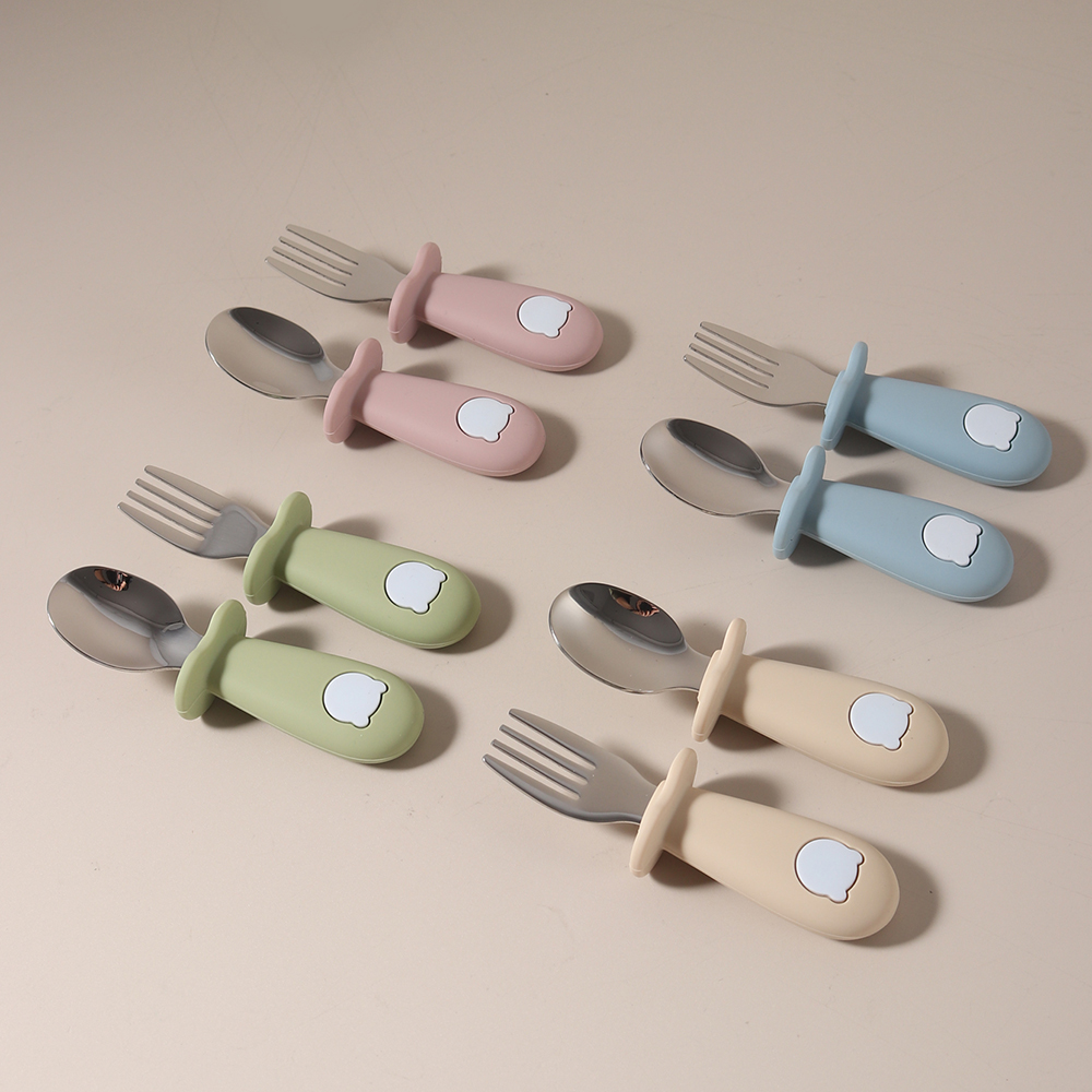 NEW Baby Silicone Spoon & Fork – Self Feed Spoon Bewertung und Preis