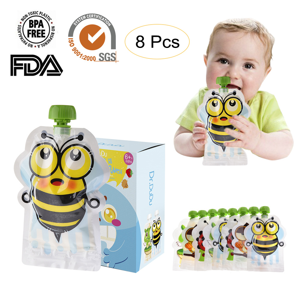 8pcs 150ml Baby Food Storage P – Baby Food Pouches Reusable Bewertung und Preis