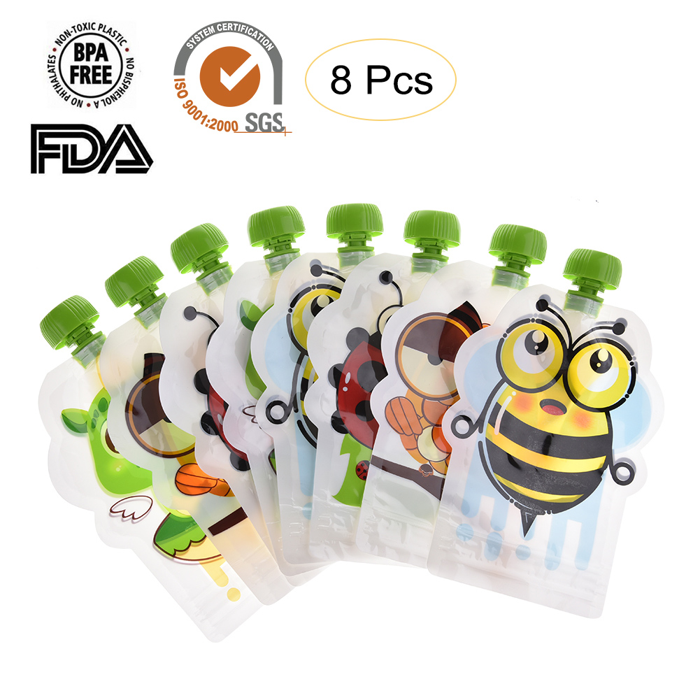8pcs 150ml Baby Food Storage P – Baby Food Pouches Reusable Bewertung und Preis