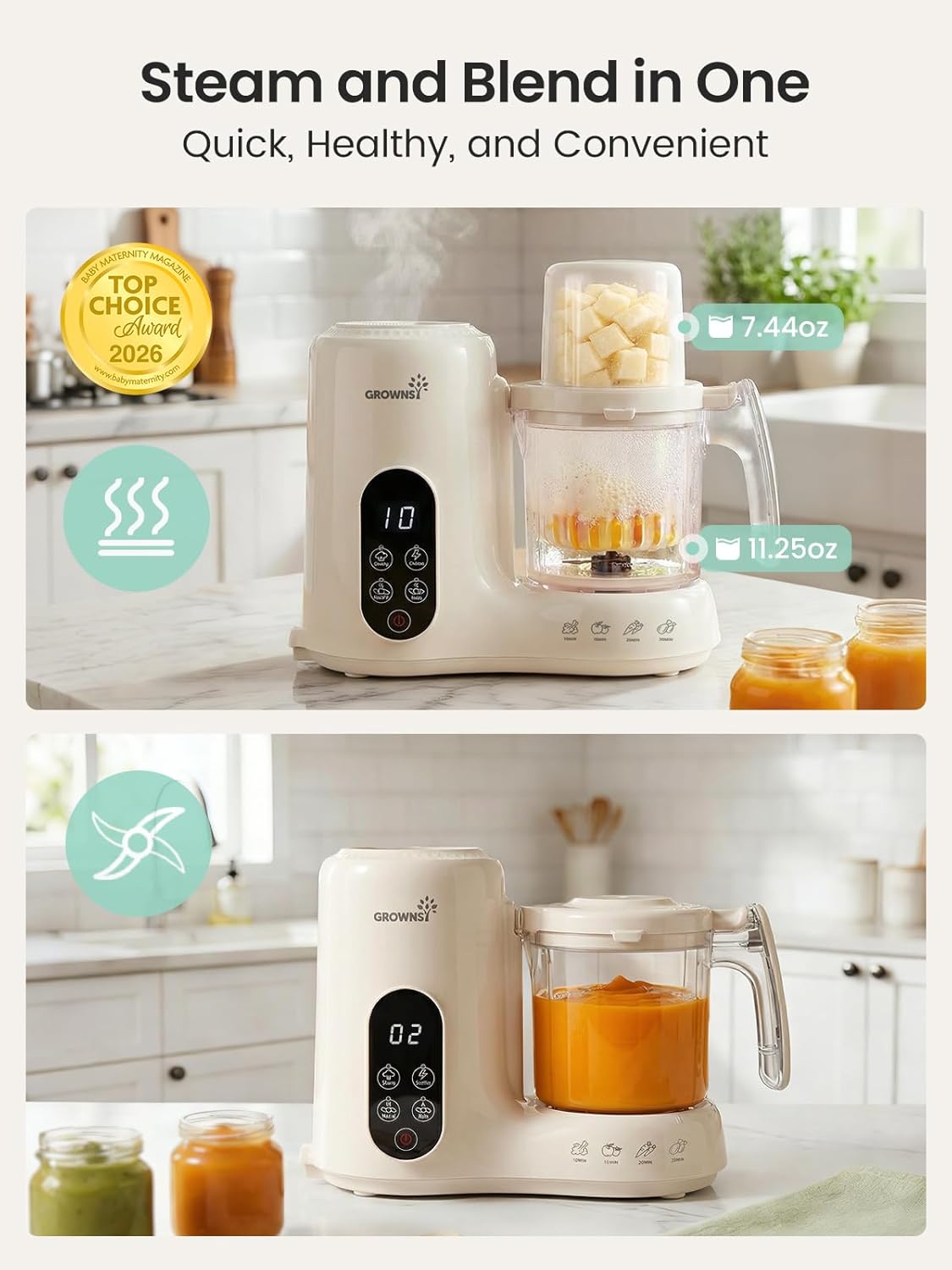 Baby Food Maker with Dual-Laye – Baby Food Steamer Bewertung und Preis