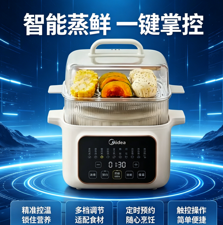 220V Midea Multi-Function Elec – Baby Food Steamer Bewertung und Preis