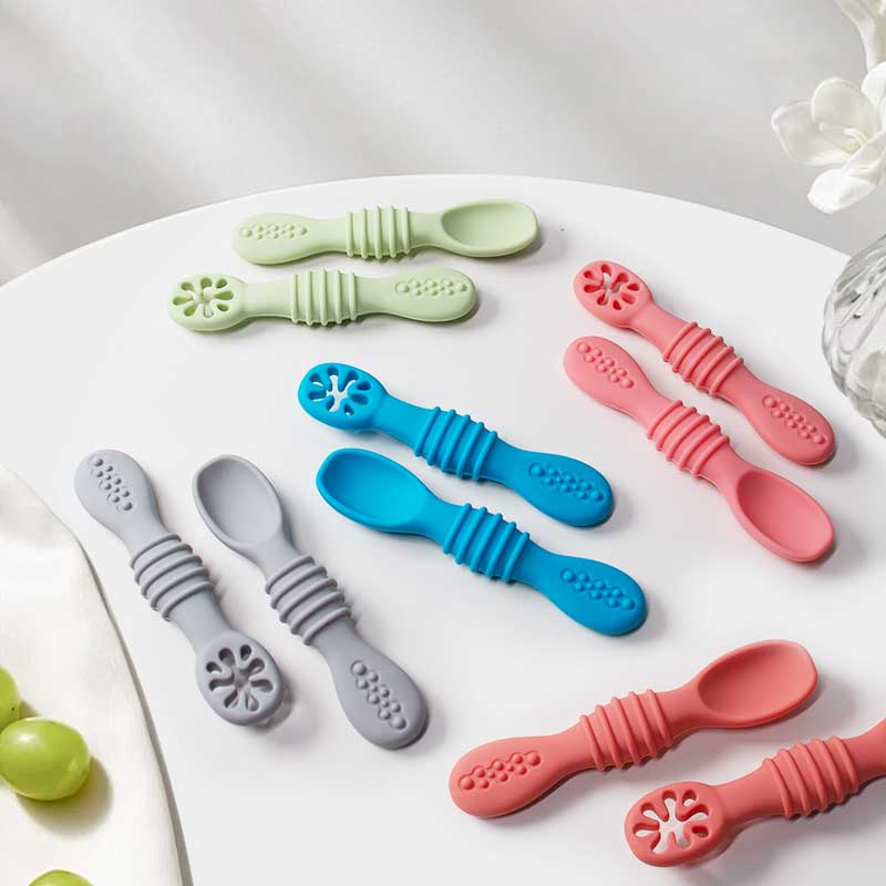 2Pcs Baby Silicone Sticky Spoo – Self Feed Spoon Bewertung und Preis
