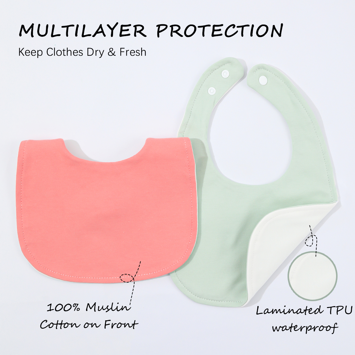 10-piece baby bib U-shaped sal – Baby Food Quantity Bewertung und Preis